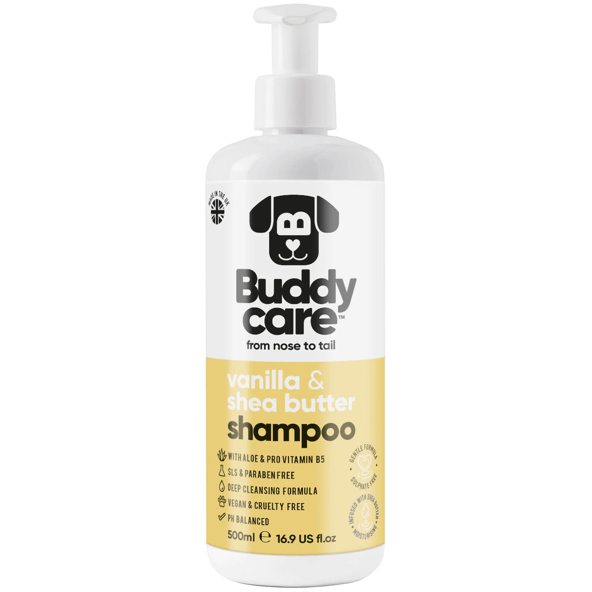 Buddy Care Vanilla & Shea Butter Shampoo 500ml