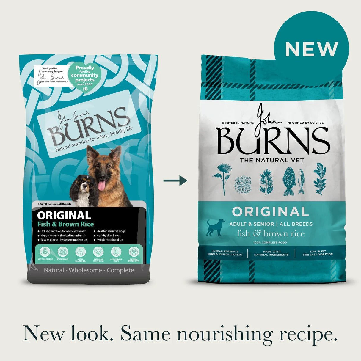 Burns Dog - Adult & Senior Original Fish & Brown Rice 14kg