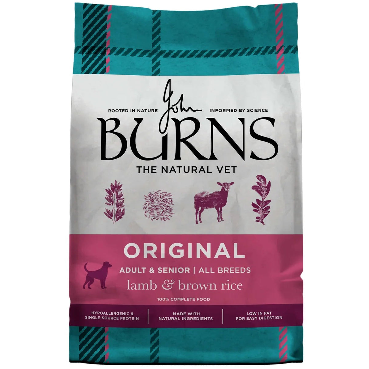 Burns Dog - Adult & Senior Original Lamb & Brown Rice 14kg
