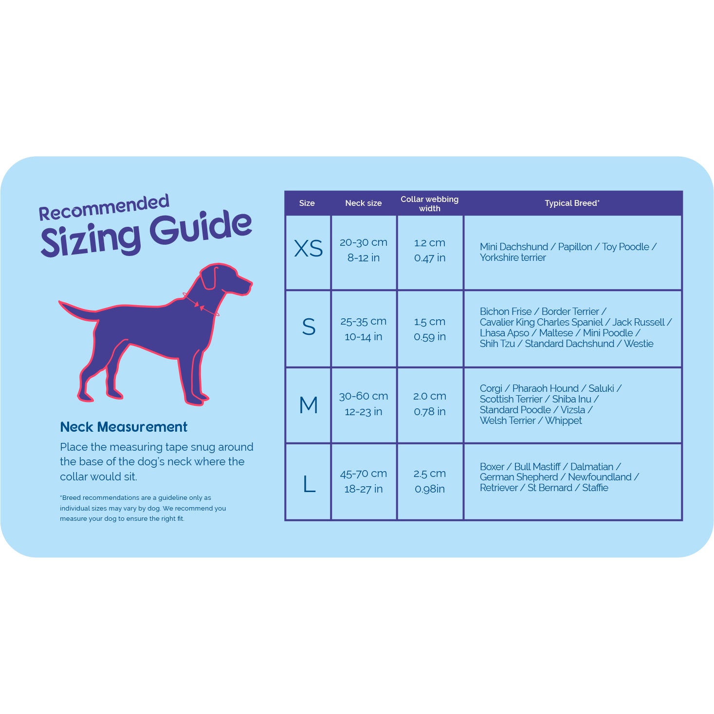 Company of Animals Halti Comfort Dog Collar Purple Medium