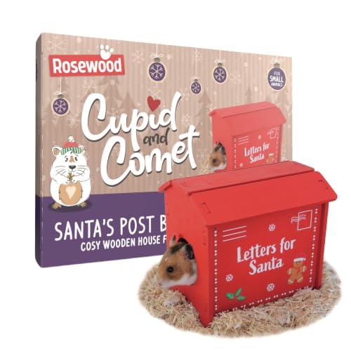 Rosewood Cupid & Comet Santa Post Box Hamster House