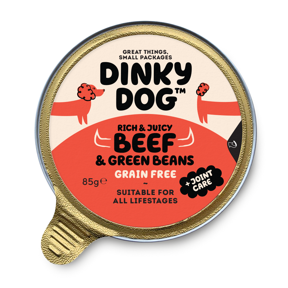 Dinky Dog Beef & Green Beans 12x85g