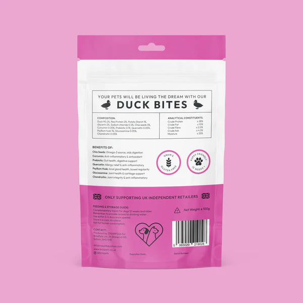 Bros Pets Duck Bites 100g