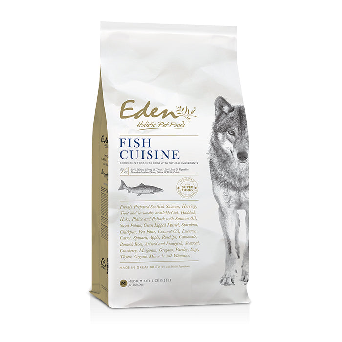 Eden Dog - 80/20 Fish Cuisine Medium Kibble 2kg