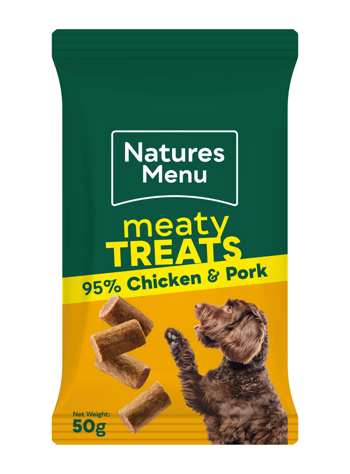 Natures Menu Dog - Meaty Treats Chicken & Pork 50g