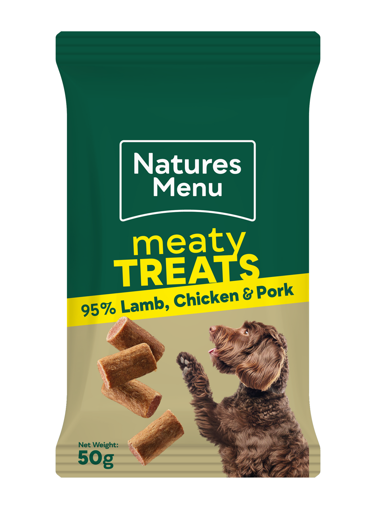 Natures Menu Dog - Meaty Treats Lamb, Chicken & Pork 50g
