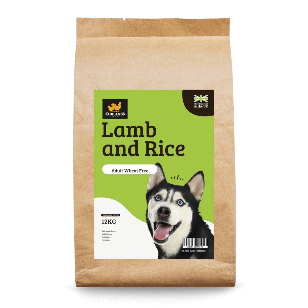 Fairlands Farm Working Dog Wheat Free Lamb & Rice 12kg