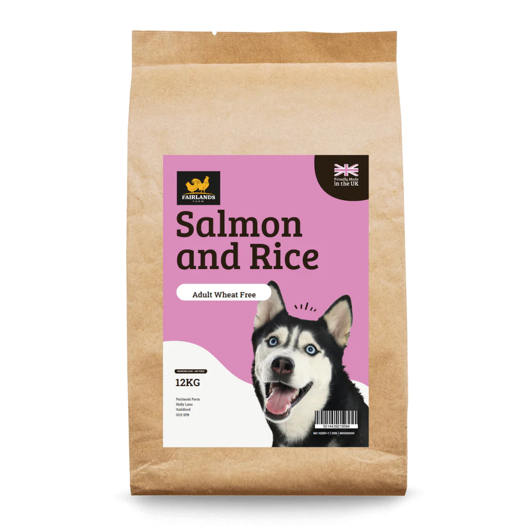 Fairlands Farm Working Dog Wheat Free Salmon & Rice 12kg
