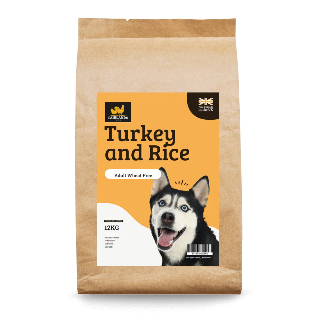 Fairlands Farm Working Dog Wheat Free Turkey & Rice 12kg