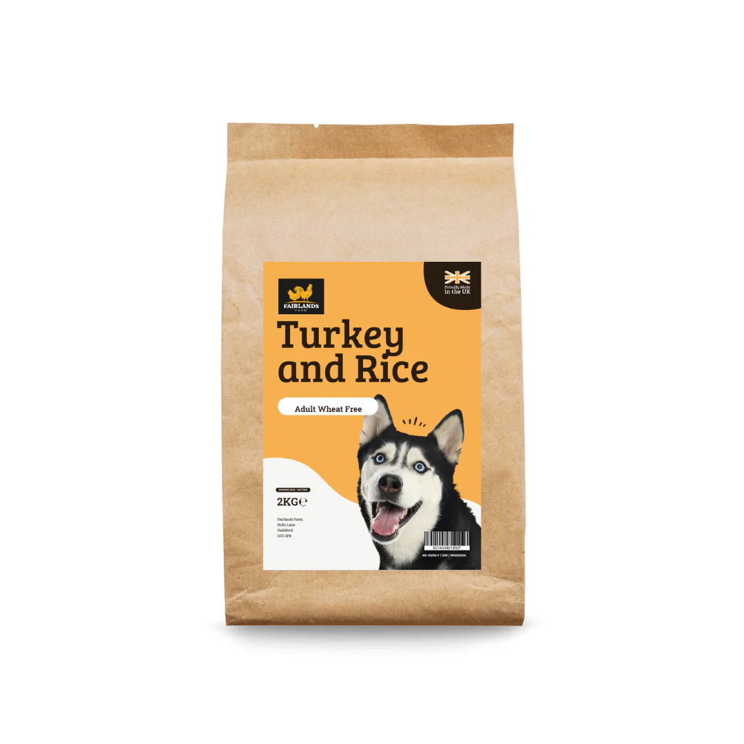 Fairlands Farm Working Dog Wheat Free Turkey & Rice 2kg