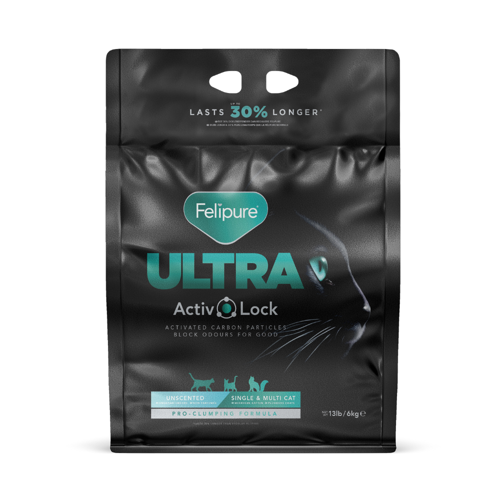 Felipure Ultra Carbon Single & Multi Cat Unscented Litter 12kg