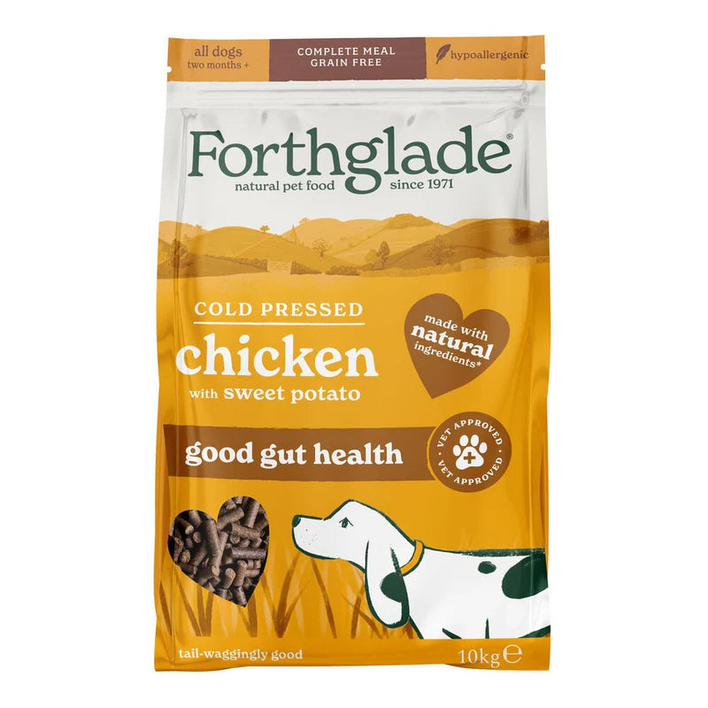 Forthglade Chicken Cold Pressed Natural Grain Free Dry Dog Food 10kg