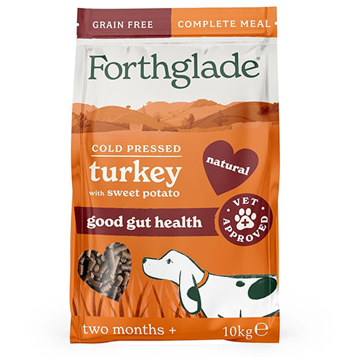 Forthglade Turkey Natural Dry Cold Pressed Grain Free Dog Food 10kg