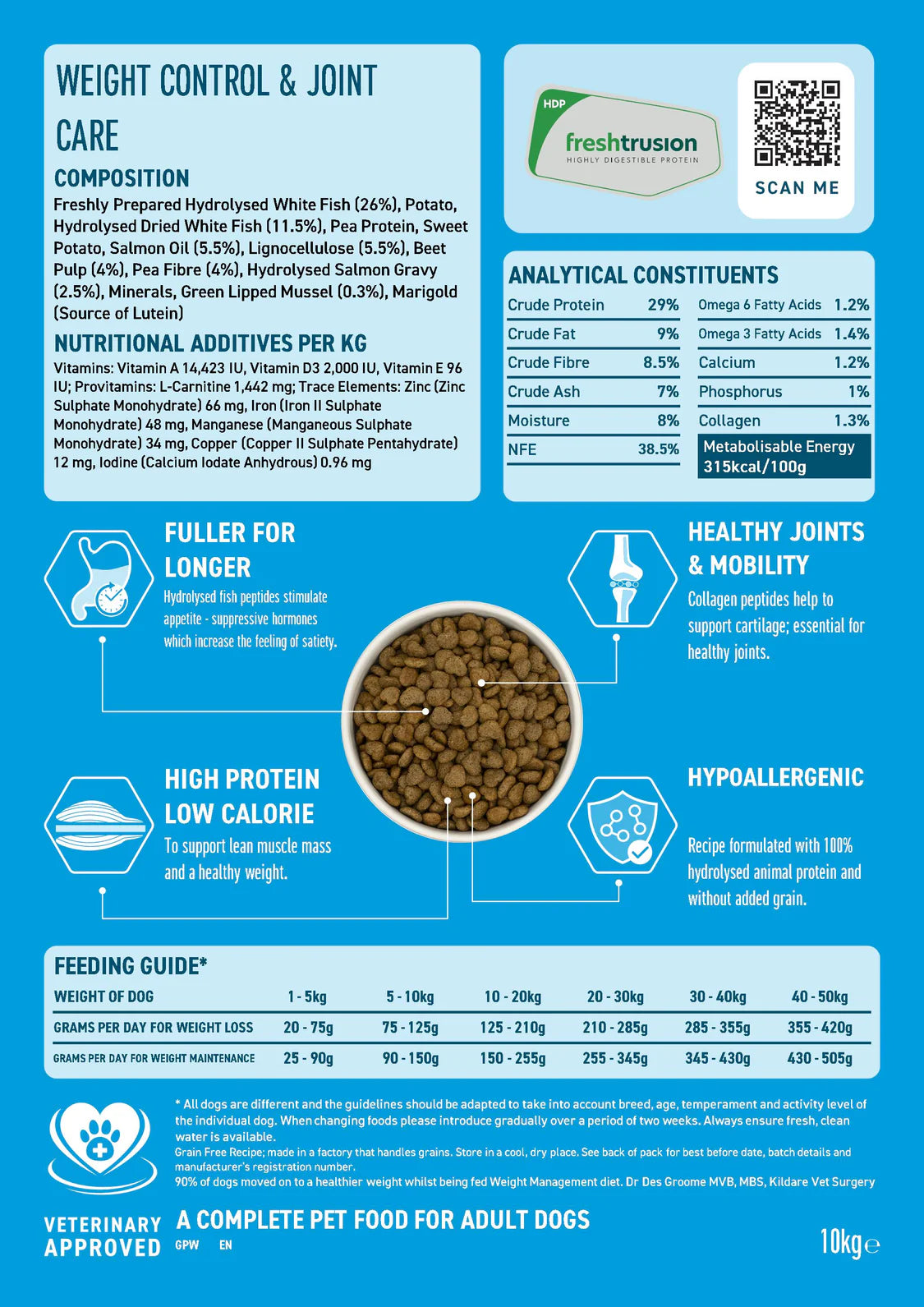 Artisan Peptide+ Adult Dog Weight Control and Joint Care 10kg