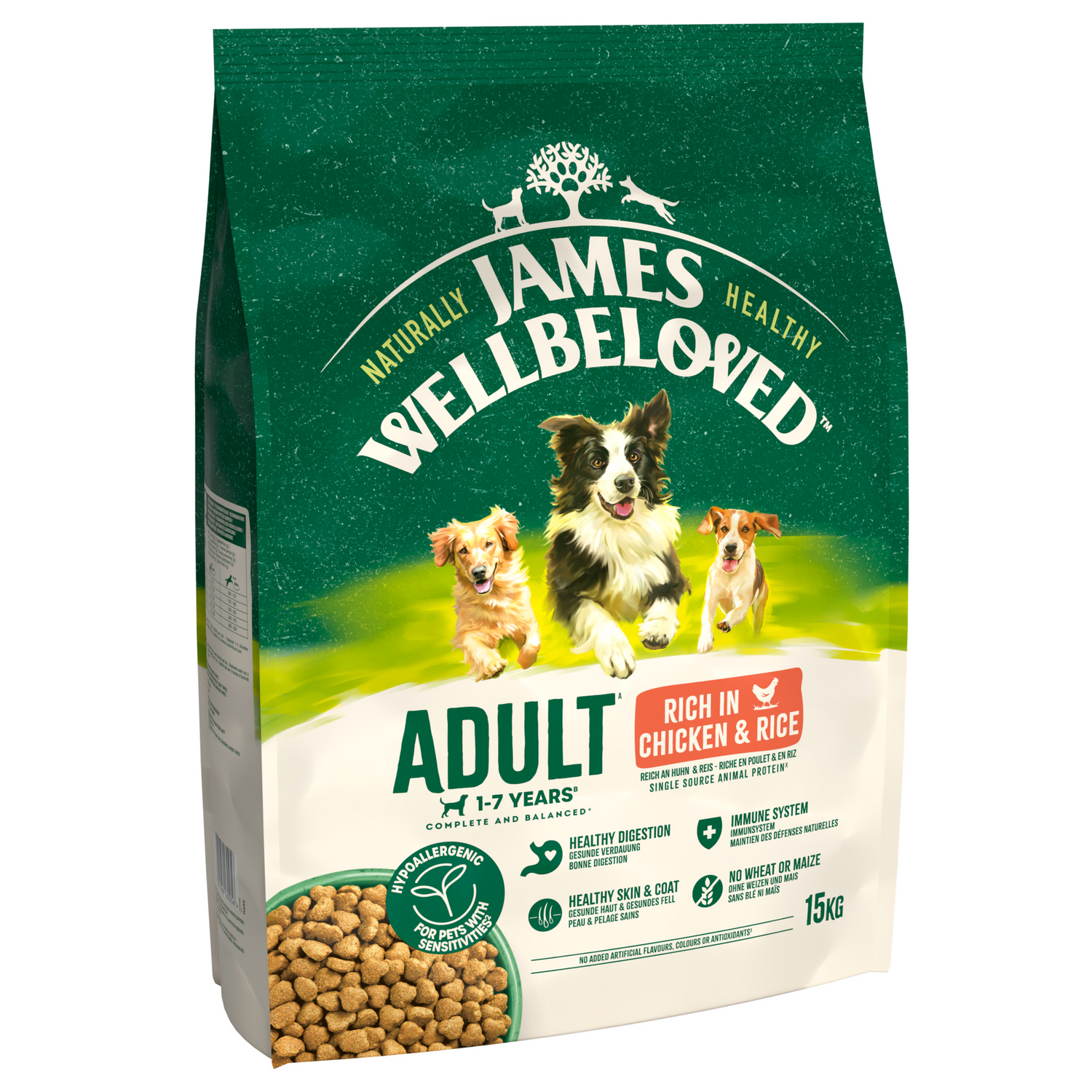 James Wellbeloved Dog - Adult Chicken & Rice 15kg