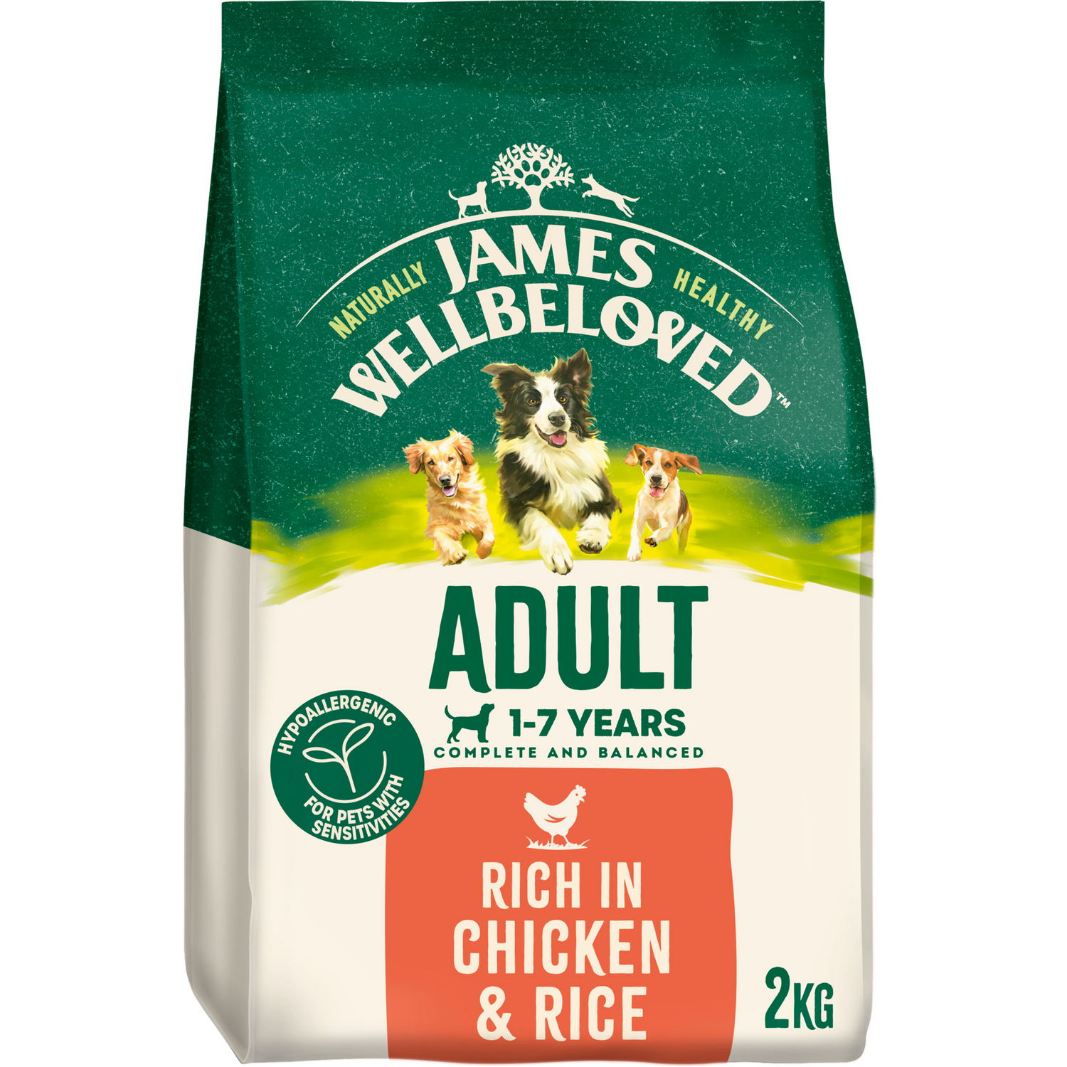 James Wellbeloved Dog - Adult Chicken & Rice 2kg