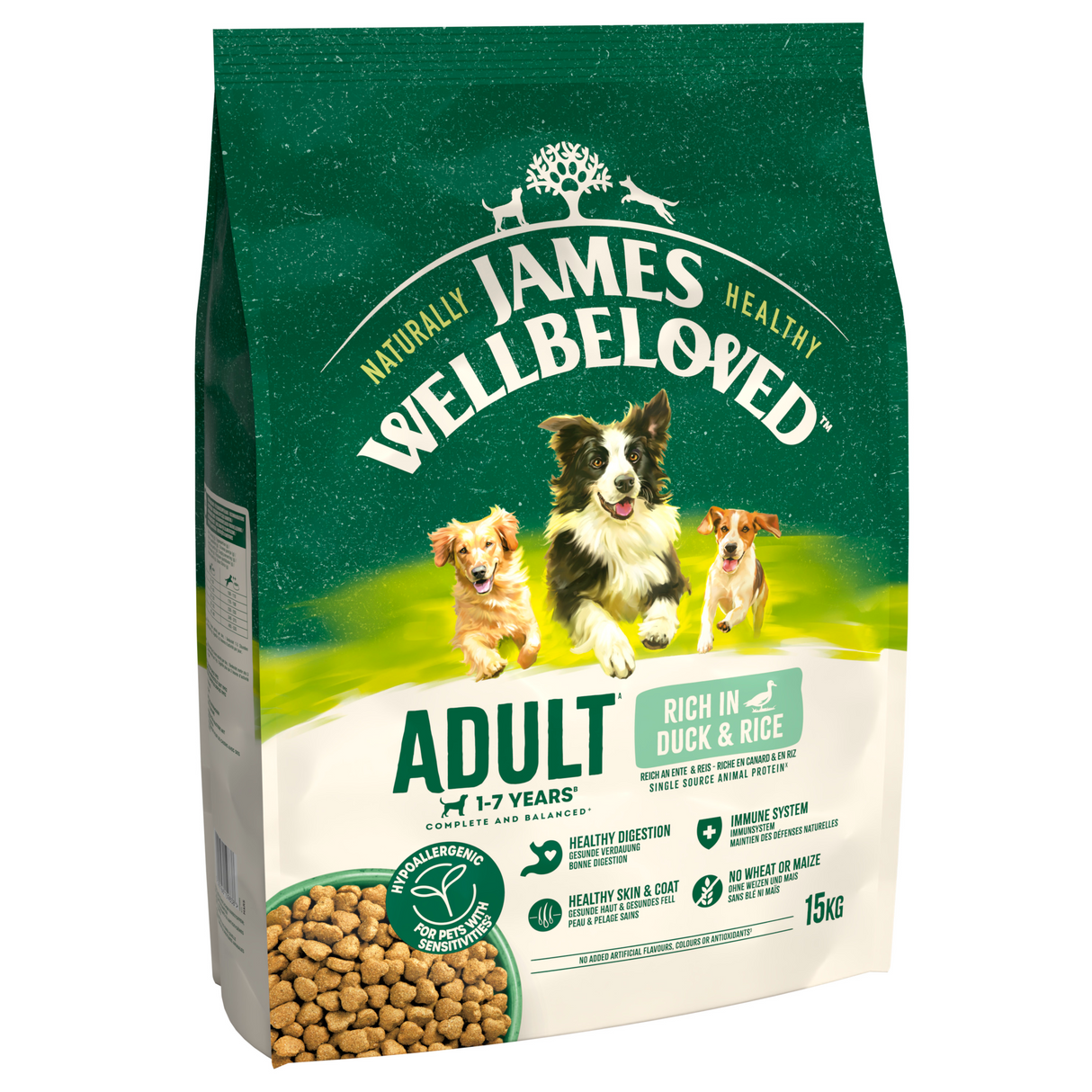 James Wellbeloved Dog - Adult Duck & Rice 15kg