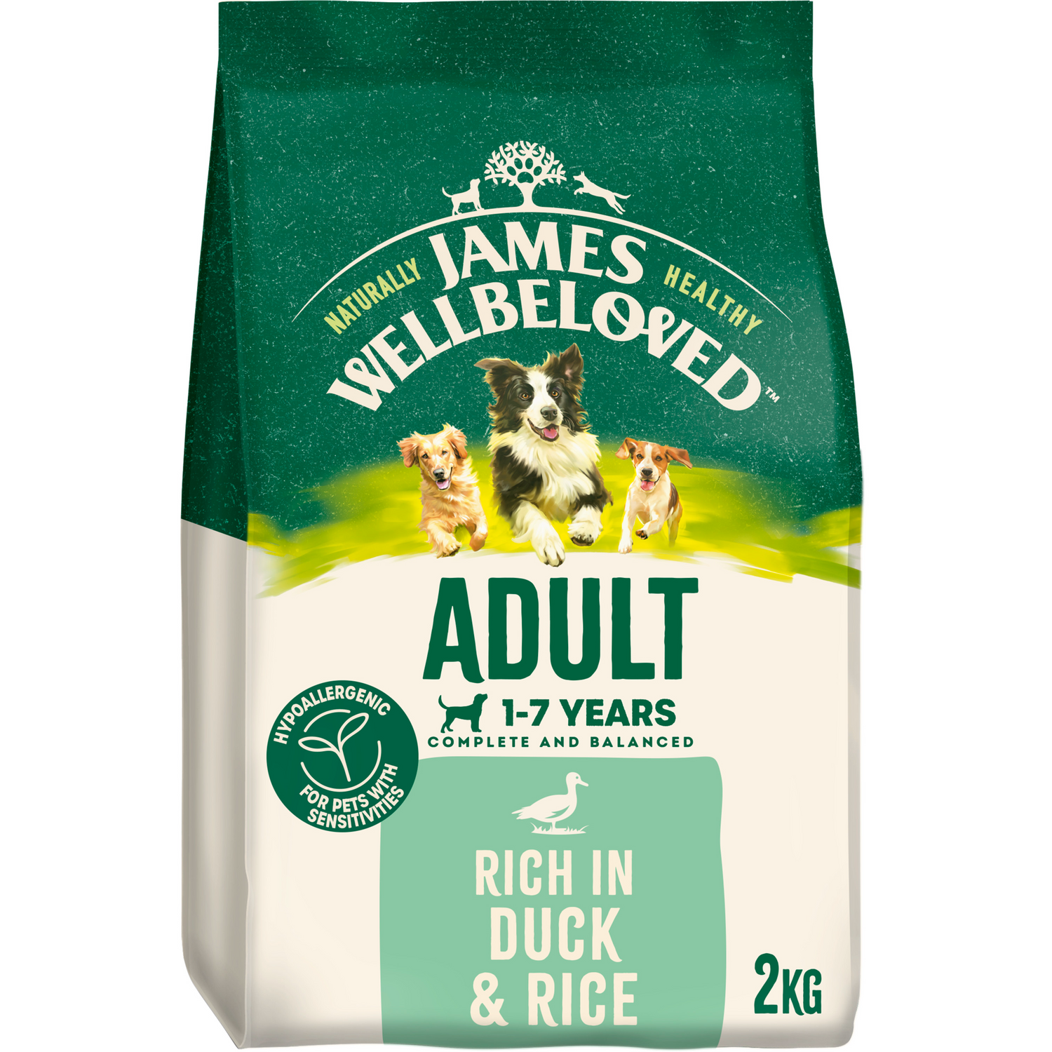 James Wellbeloved Dog - Adult Duck & Rice 2kg