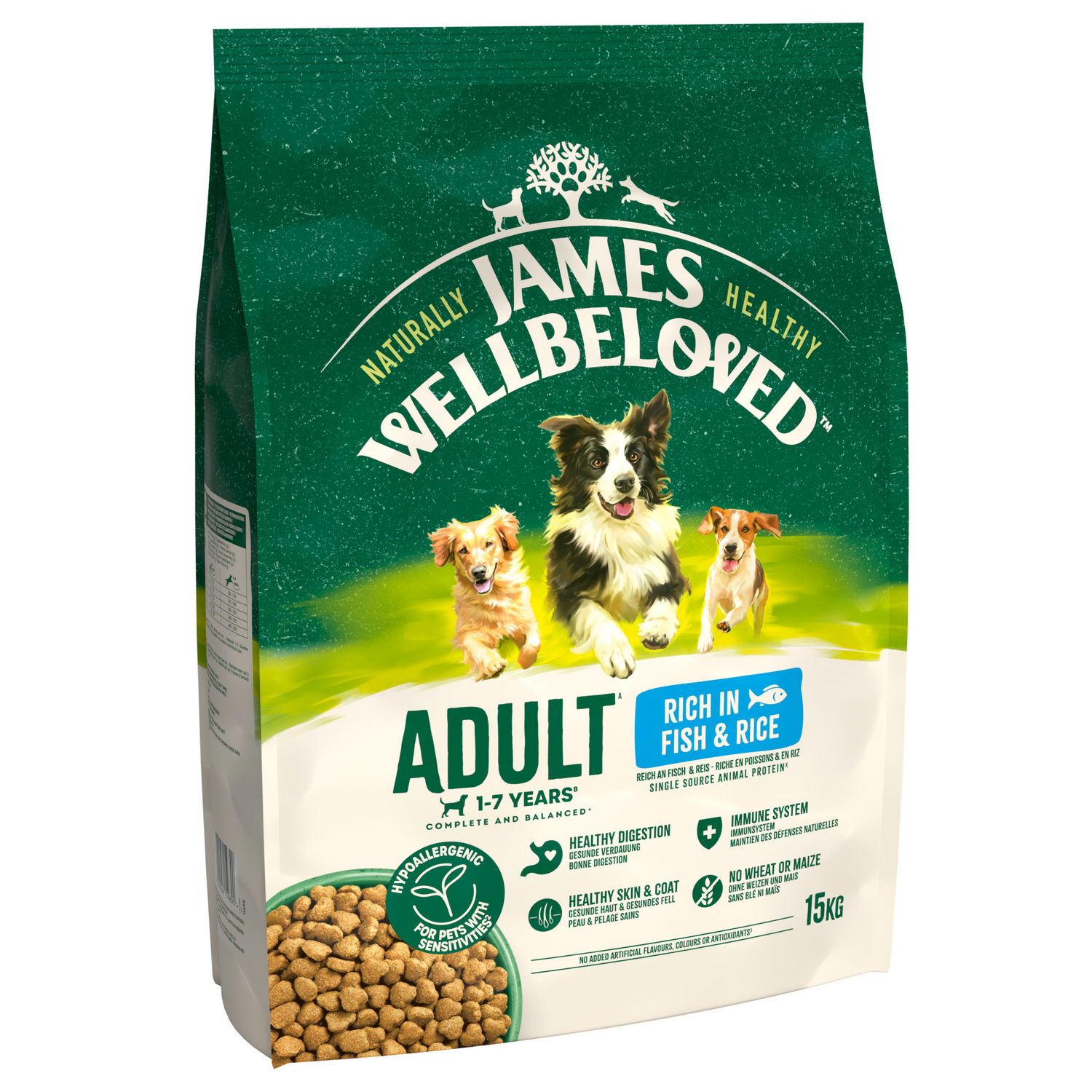 James Wellbeloved Dog - Adult Fish & Rice 15kg