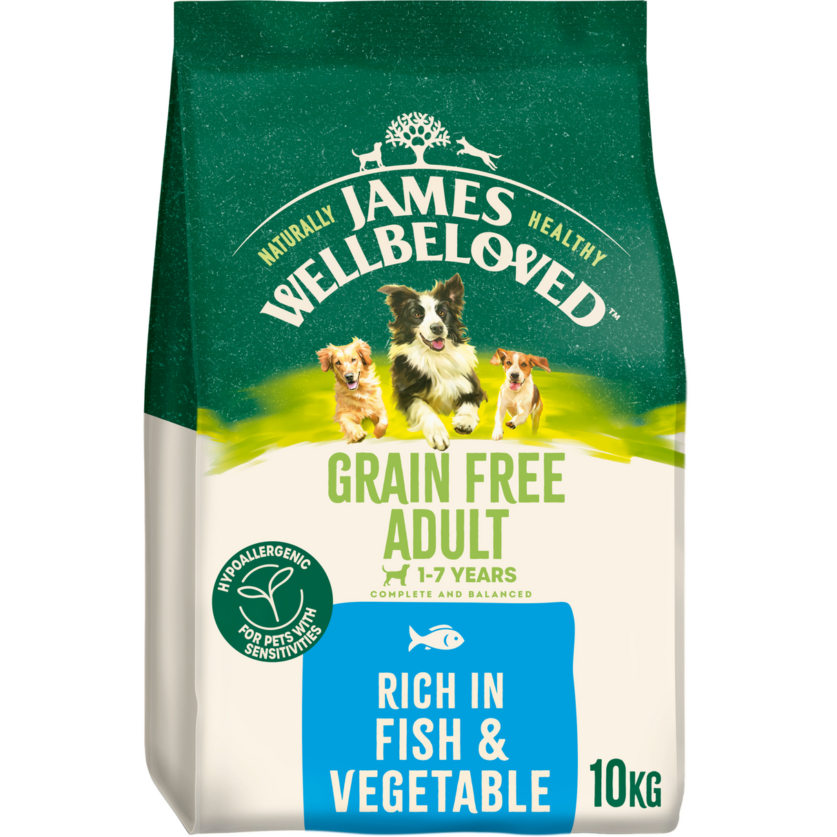 James Wellbeloved Dog - Adult Grain Free Fish & Veg 10kg