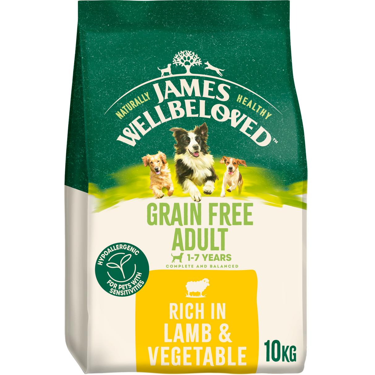 James Wellbeloved Dog - Adult Grain Free Lamb & Veg 10kg