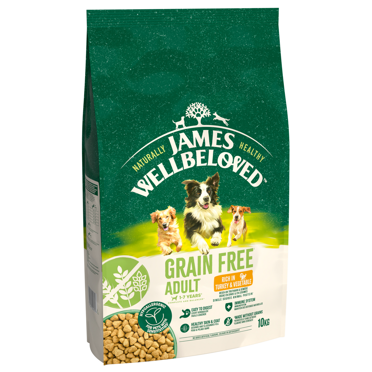 James Wellbeloved Dog - Adult Grain Free Turkey & Veg 10kg