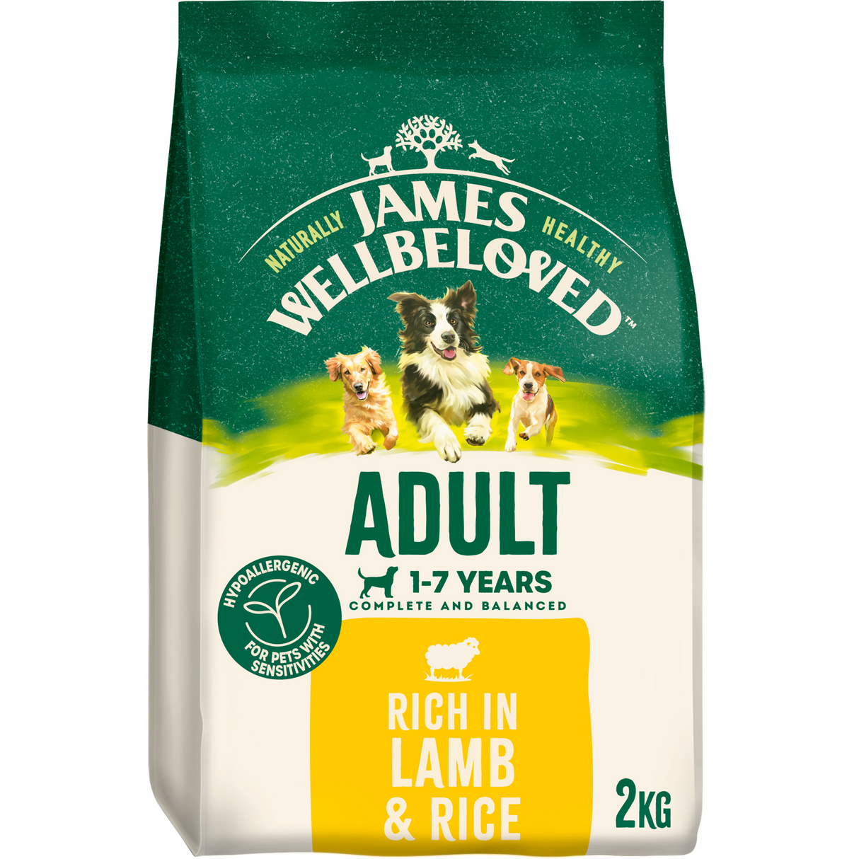James Wellbeloved Dog - Adult Lamb & Rice 2kg