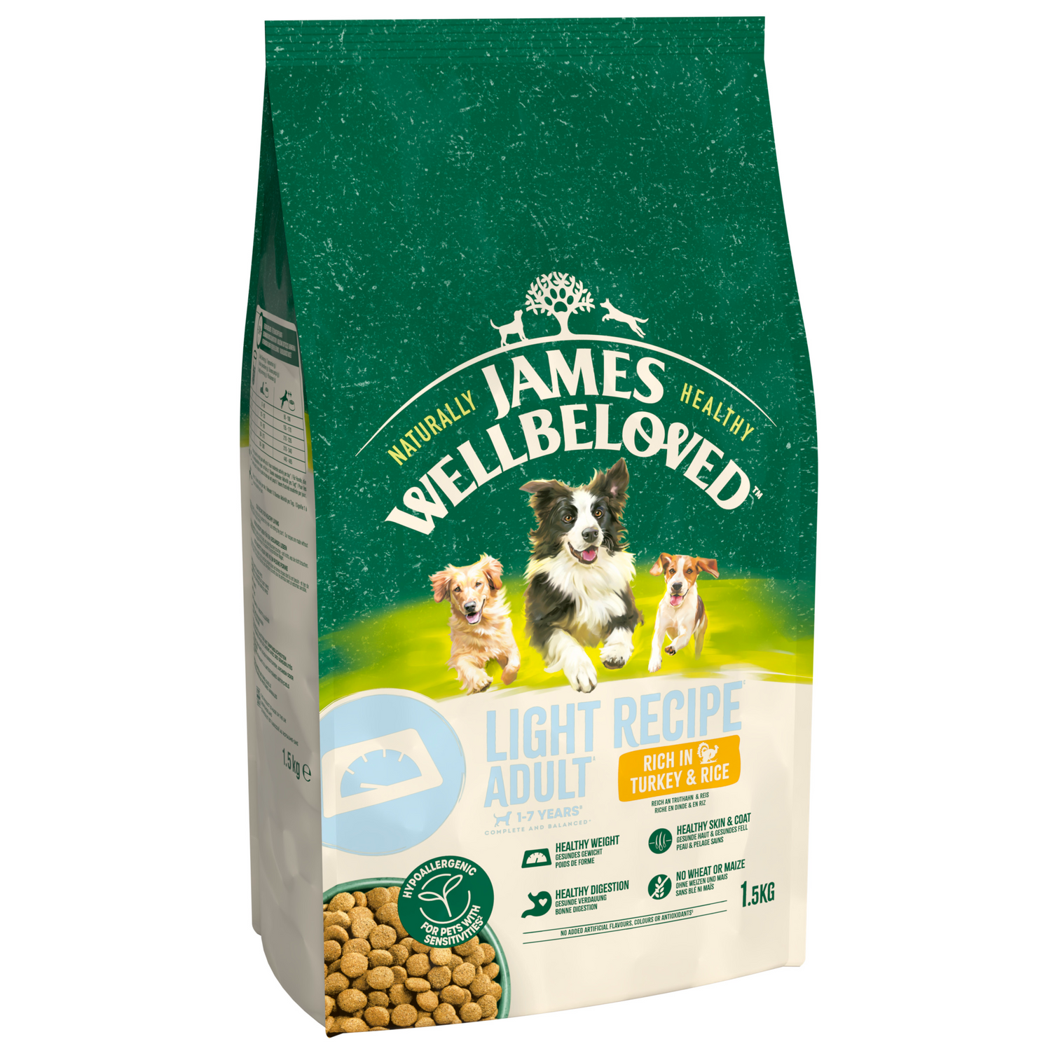James Wellbeloved Dog - Adult Light Turkey & Rice 1.5kg