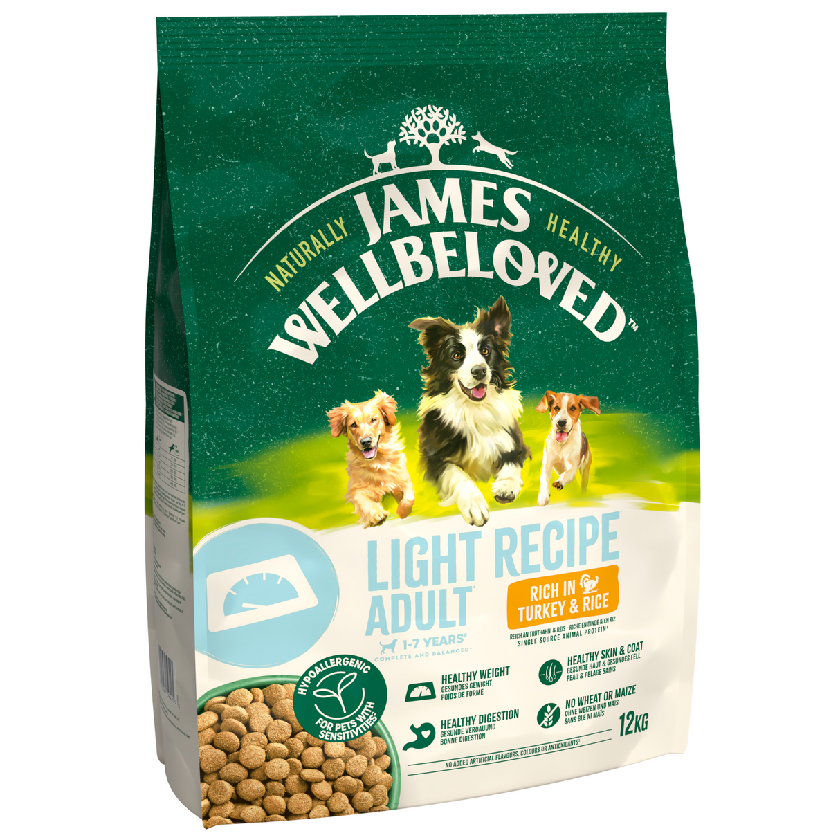 James Wellbeloved Dog - Adult Light Turkey & Rice 12kg