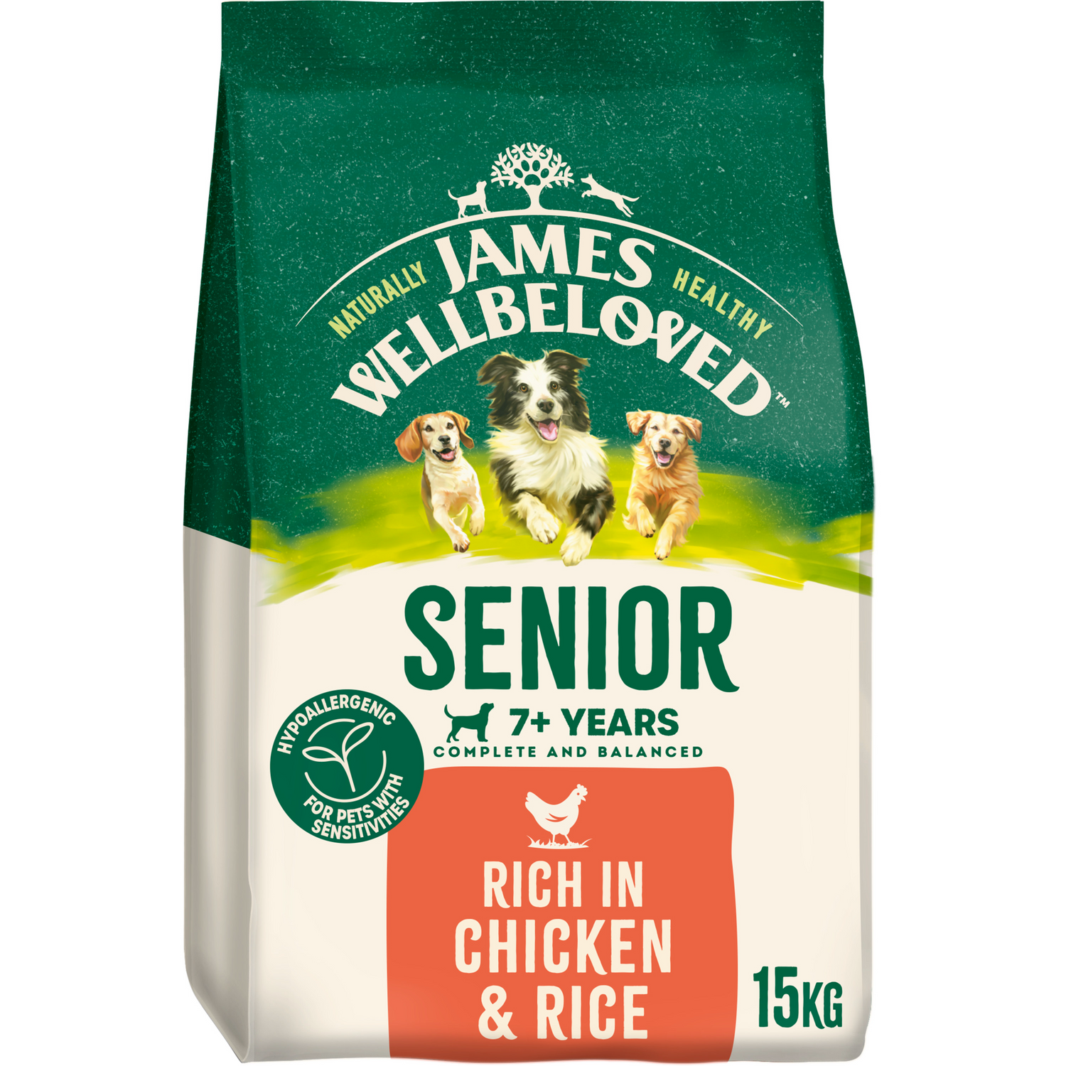 James Wellbeloved Dog - Senior Chicken & Rice 15kg
