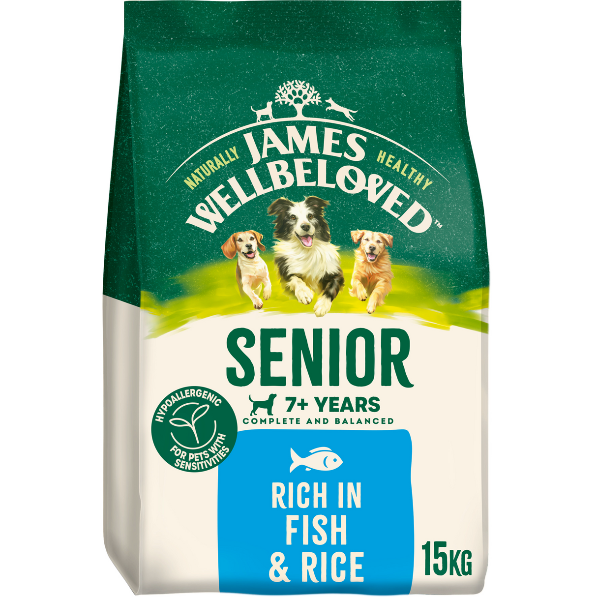 James Wellbeloved Dog - Senior Fish & Rice 15kg