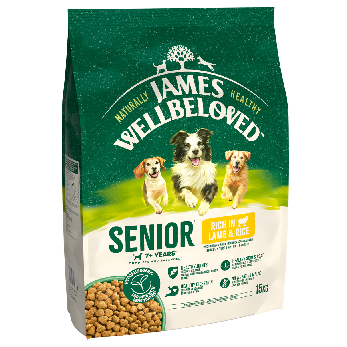 James Wellbeloved Dog - Senior Lamb & Rice 15kg