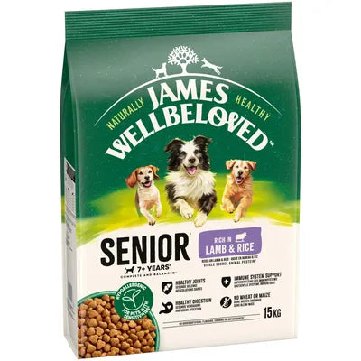 James Wellbeloved Dog - Senior Lamb & Rice 15kg