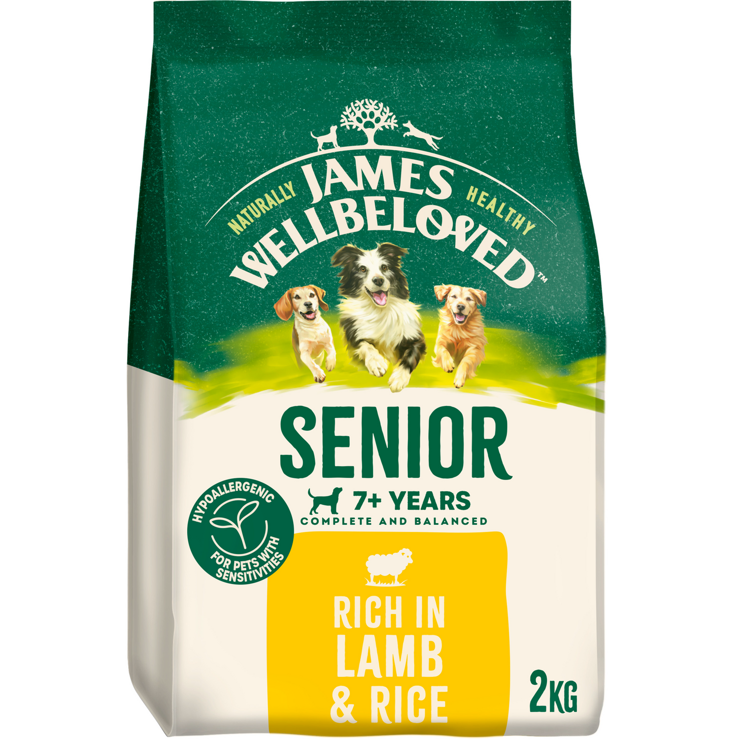 James Wellbeloved Dog - Senior Lamb & Rice 2kg