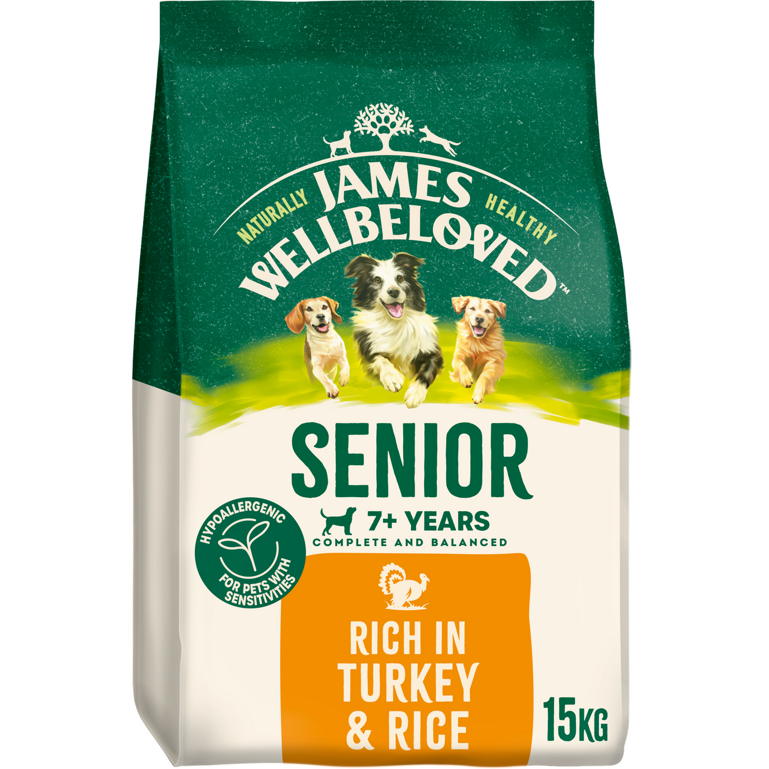 James Wellbeloved Dog - Senior Turkey & Rice 15kg