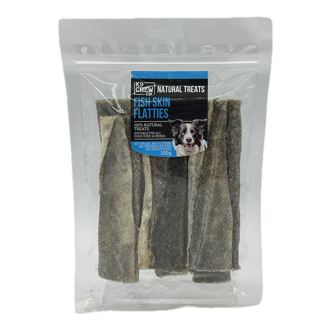 K9 Chew Co Fish Skin Flatties 100g