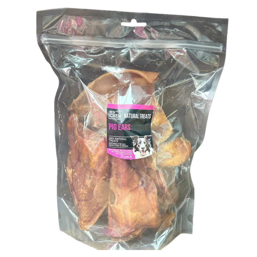 K9 Chew Co Pig Ears 10 pack