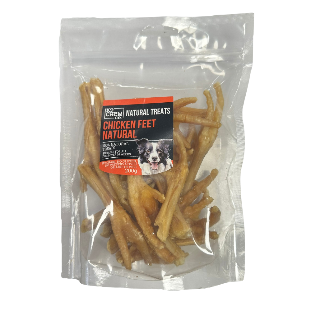 K9 Chew Co Chicken Feet Natural 200g