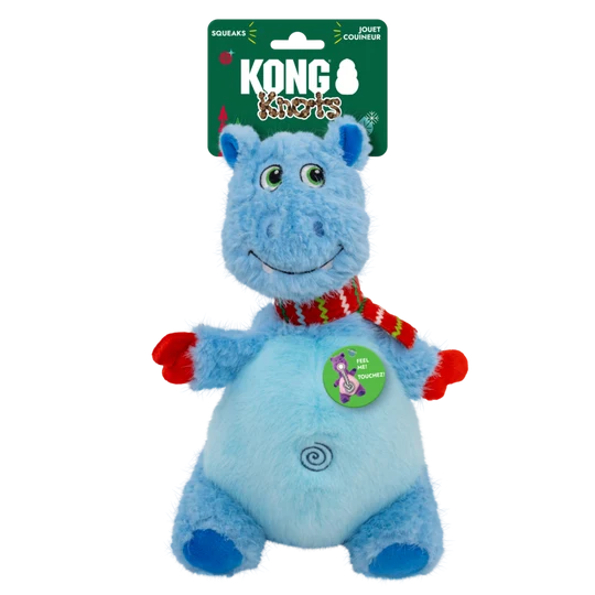 KONG Christmas Holiday Knots Belly Hippo M/L
