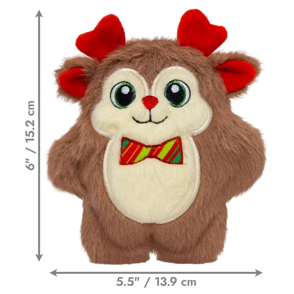 Kong Christmas Snuzzles Bow Tie Reindeer Small