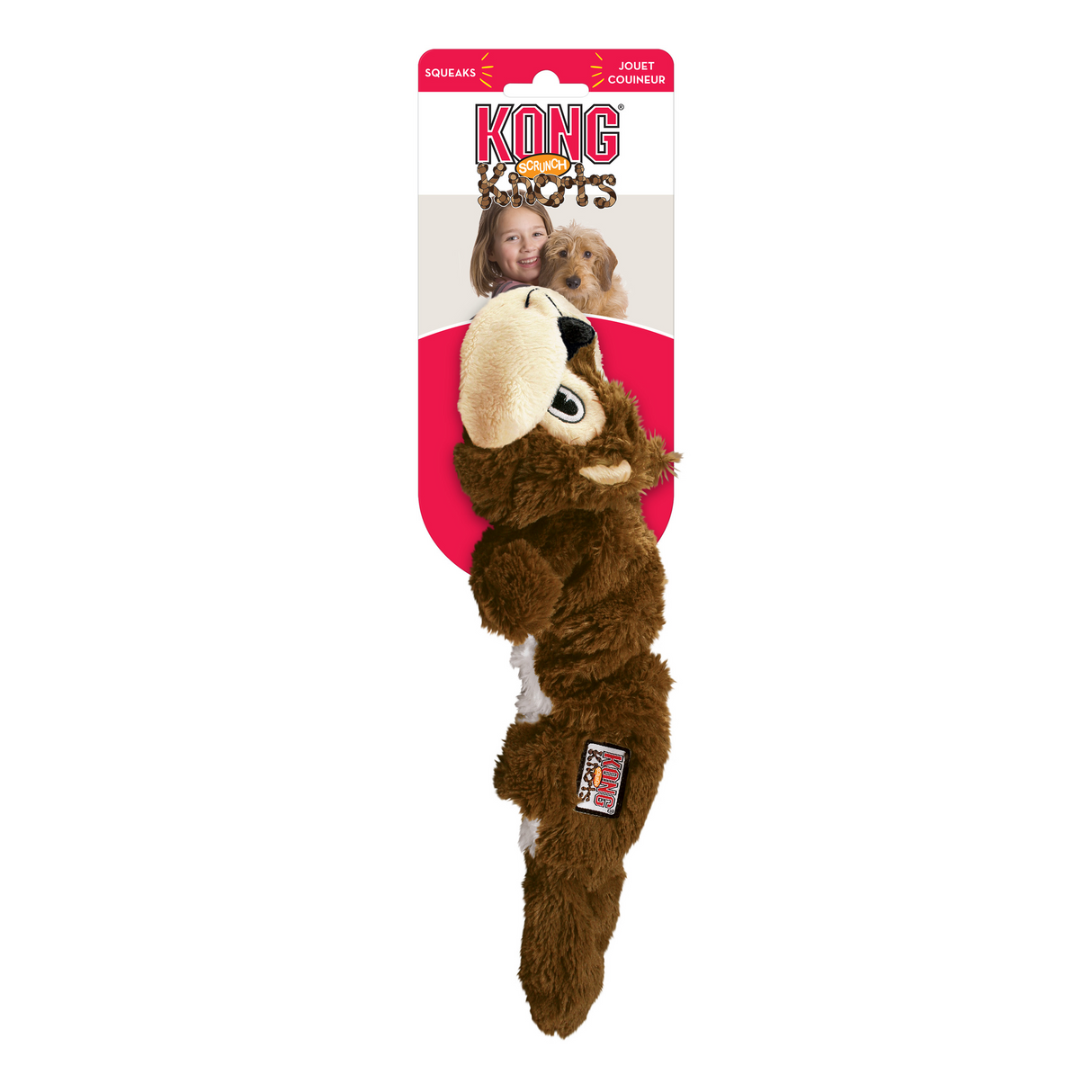 KONG Scrunch Knots Squirrel S/M