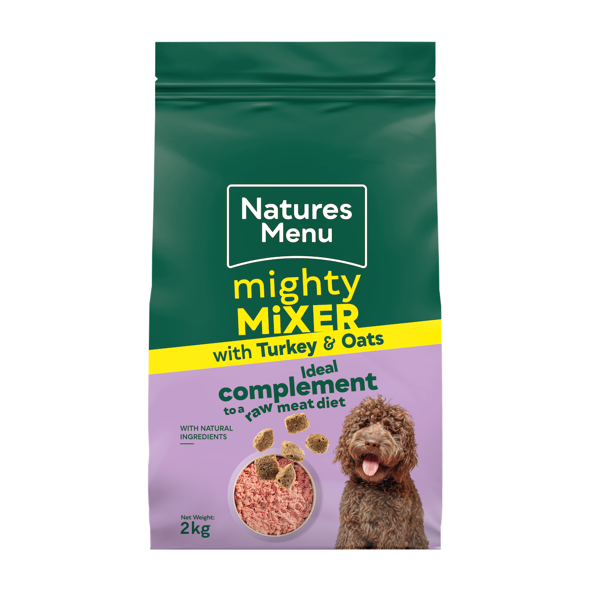 Natures Menu Dog - Mighty Mixer Turkey & Oats 2kg