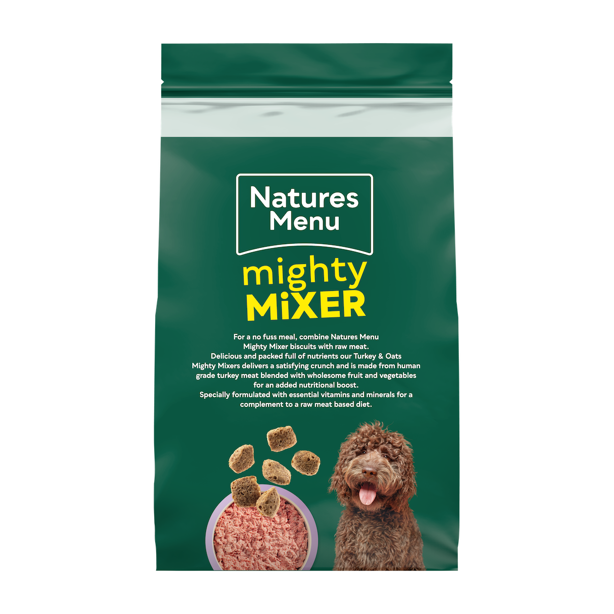 Natures Menu Dog - Mighty Mixer Turkey & Oats 2kg