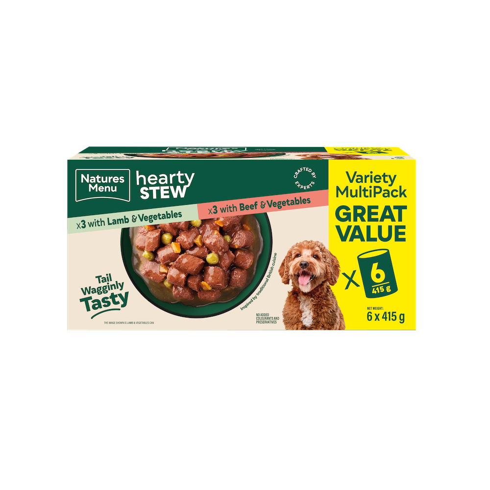 Natures Menu Dog - Lamb & Beef Stew Cans 6x415g