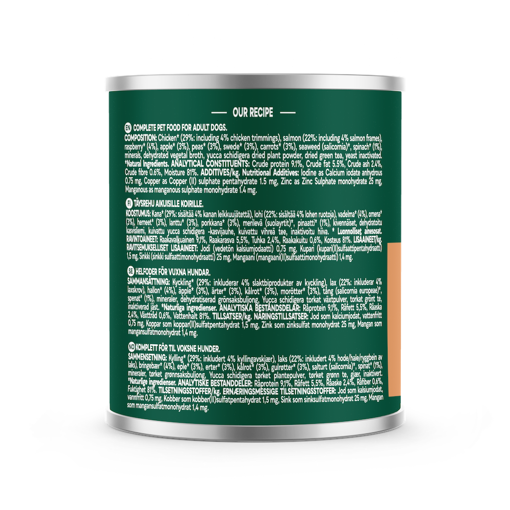 Natures Menu Dog - Country Hunter Cans Chicken & Salmon with Superfoods 6x600g