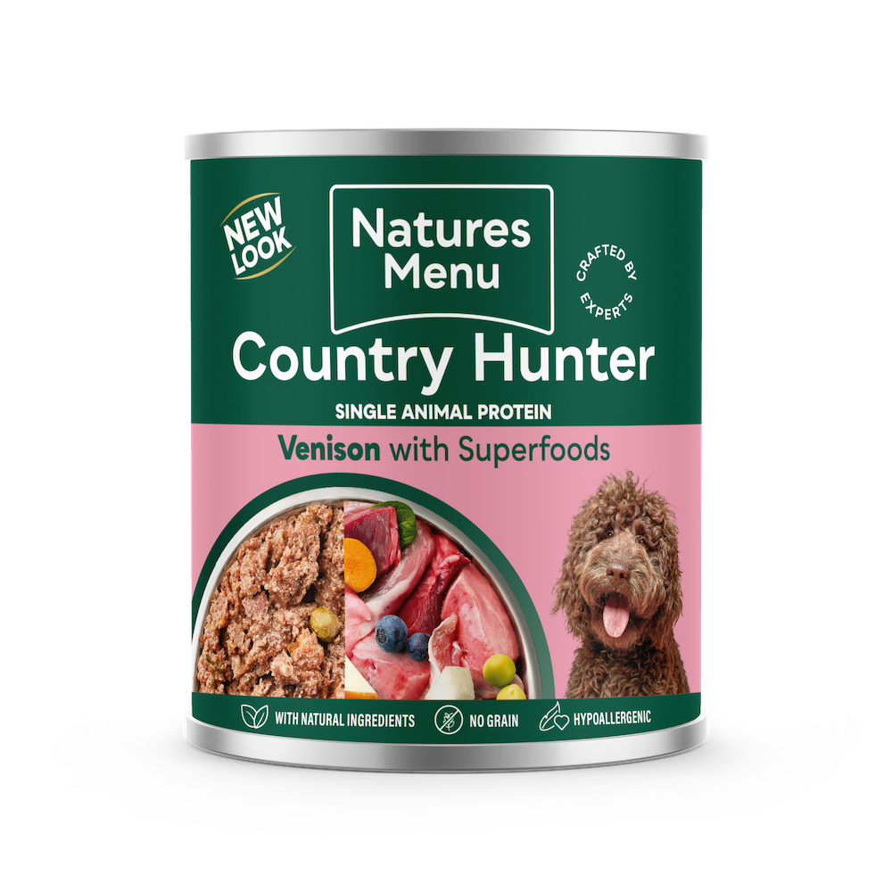 Natures Menu Dog - Country Hunter Cans Venison with Superfoods 6x600g