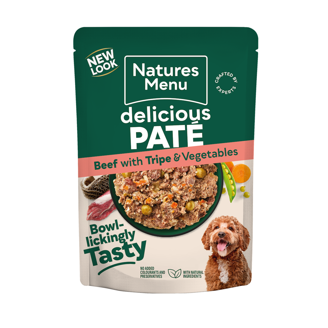 Natures Menu Dog - Adult Pouch Box Beef With Tripe & Vegetables 8x300g