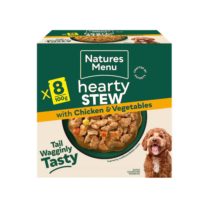 Natures Menu Dog - Chicken and Vegetable Hearty Stew Pouches 8x100g