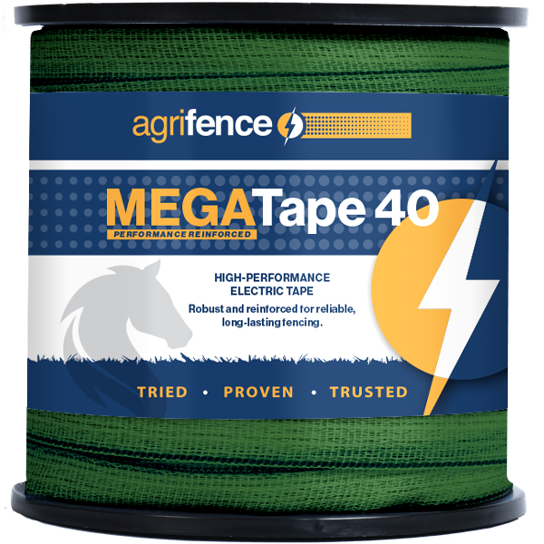 Agrifence Megatape 40 Reinforced Tape Green 40mmX200m