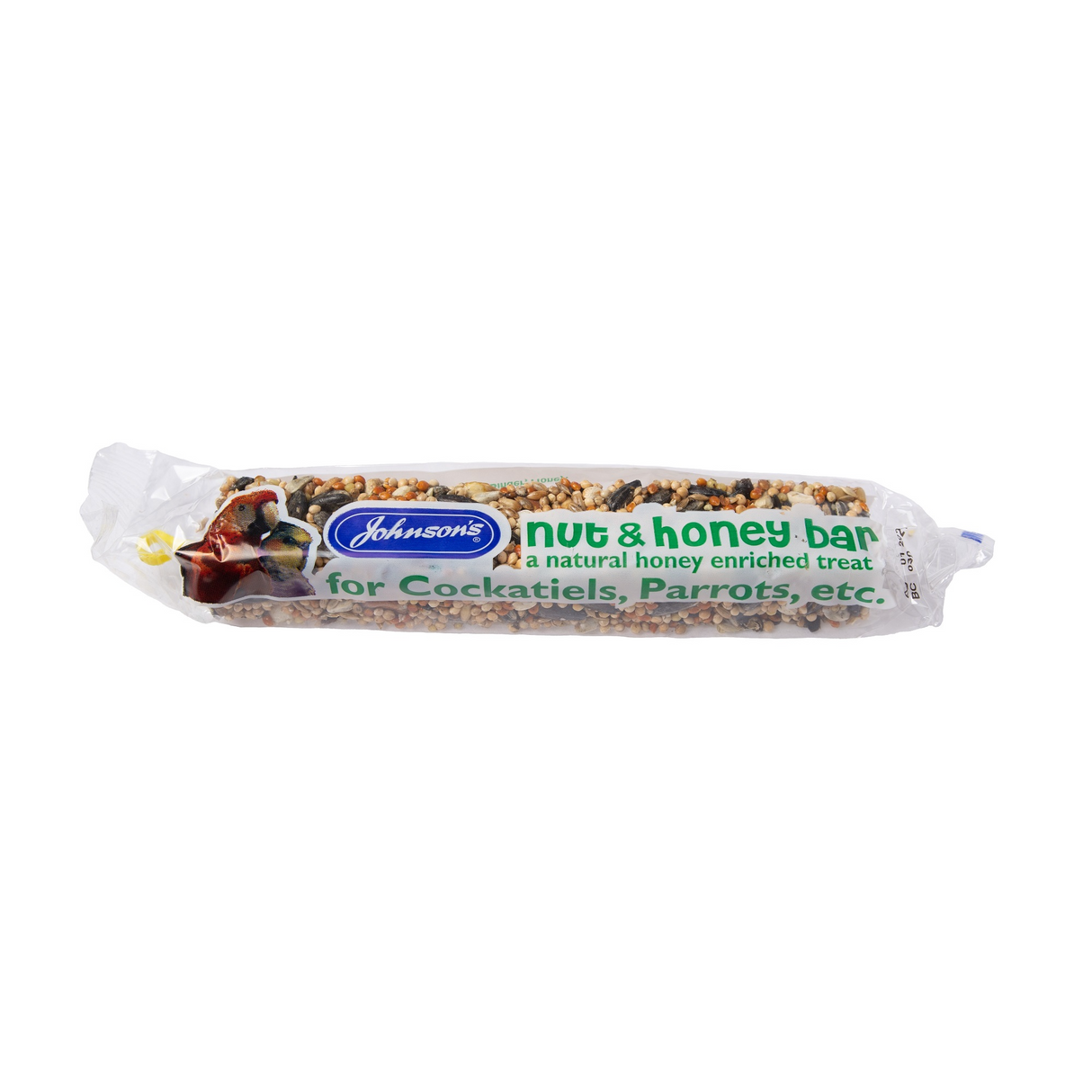 Johnsons Nut & Honey Bars for Cockatiels & Parrots 50g